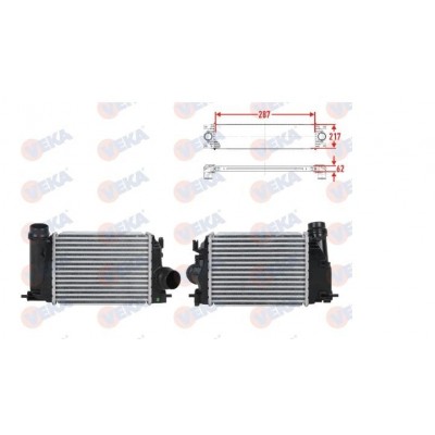 144614EA1B (TURBO RADYATÖRÜ (INTERCOOLER) MGN IV-KADJAR-TALISMAN-SCENIC-QASHQAI 1.5DCİ- XTRAIL 1.6(64x217,9x282)) (MARKA: MAIS) (OEM:144614EA1B)