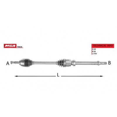 391008239R (ÖN AKS SAĞ CLIO IV 1.5DCİ 13=>                             ) (MARKA: MAIS) (OEM:391008239R)