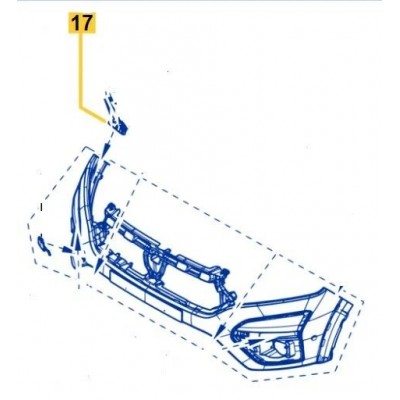 622223809R (ÖN TAMPON SAĞ SUPORT) (MARKA: MAIS) (OEM:622223809R)