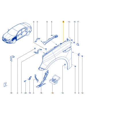 631136221R (SOL ON CAMURLUK) (MARKA: MAIS) (OEM:631136221R)