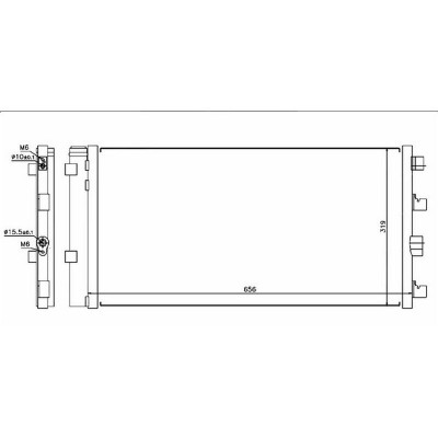 ORIS-CDC551016 (KLIMA RADYATORU (KONDANSER) DUSTER 1.5 DCI 2010> (656x319x16) ) (MARKA: Oris) (OEM:ORIS-CDC551016)