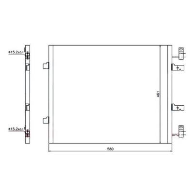 ORIS-CRN767016 (KLIMA RADYATORU (KONDANSER) A M TRAFFIC II 2.0 DCI 01  VIVARO A 2.0 CDTI 01 (580X451X16) ) (MARKA: Oris) (OEM:ORIS-CRN767016)