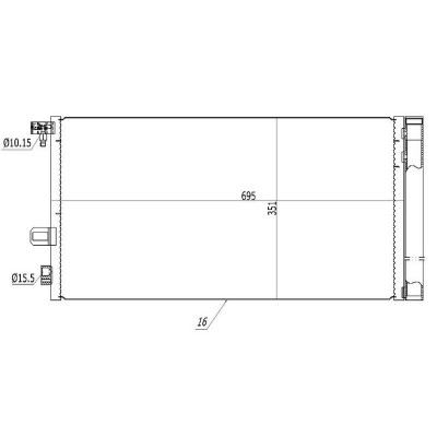 ORIS-CRN839016 (KLIMA RADYATORU (KONDANSER) FLUENCE 1.6I 16V 08> BENZINLI (OTO. MEK.) ) (MARKA: Oris) (OEM:ORIS-CRN839016)