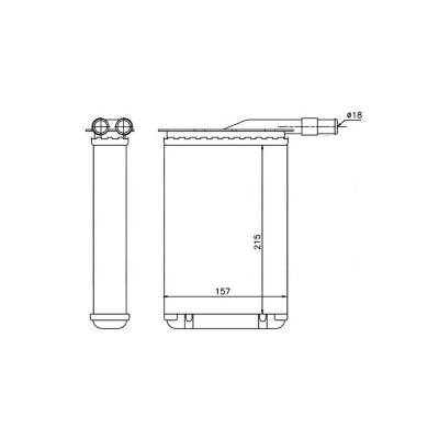 ORIS-KRN001032 (KALORIFER RADYATORU R9 R11 EXP (188x157x32) ) (MARKA: Oris) (OEM:ORIS-KRN001032)