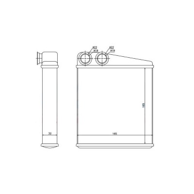 ORIS-KRN011032 (KALORIFER RADYATORU  CLIO III-MODUS 04>TWNG 07>) (MARKA: Oris) (OEM:ORIS-KRN011032)