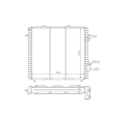 ORIS-MRN191034 (RADYATOR EXPRESS 1.9D (91>) 63947 MT (460X435X34)) (MARKA: Oris) (OEM:ORIS-MRN191034)