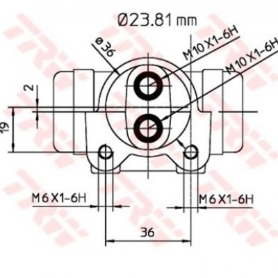 TRW-BWK223 (SILINDIR FREN ARKA SOL MASTER 1998 >) (MARKA: TRW) (OEM:TRW-BWK223)