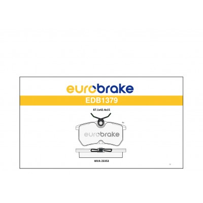 ERB-EDB1379 (FREN BALATASI ARKA FOCUS 1998 - 2005 FIESTA 2012 -) (MARKA: EUROBRAKE) (OEM:ERB-EDB1379)