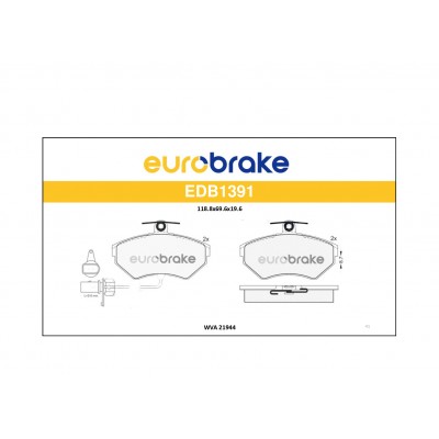 ERB-EDB1391 (FREN BALATASI ON ( FISLI ) PASSAT A4 A5 (GDB1366)) (MARKA: EUROBRAKE) (OEM:ERB-EDB1391)