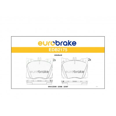 ERB-EDB2175 (FREN BALATASI ON MEGANE IV 1.5 DCI 16=>) (MARKA: EUROBRAKE) (OEM:410605929R)