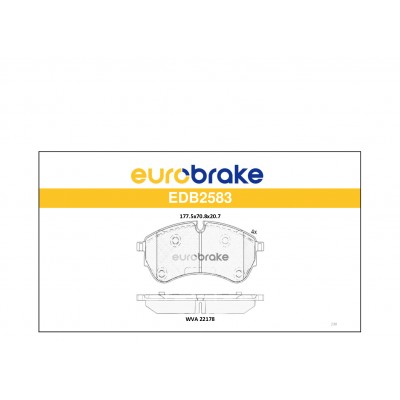 ERB-EDB2583 (FREN BALATASI ON CRAFTER 16=>) (MARKA: EUROBRAKE) (OEM:ERB-EDB2583)
