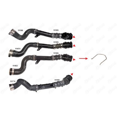 IBR-11014 (TURBO BORUSU SEKMANI MEGANE II MEGANE IV CLIO IV DUSTER) (MARKA: IBRAS) (OEM:144600835R)