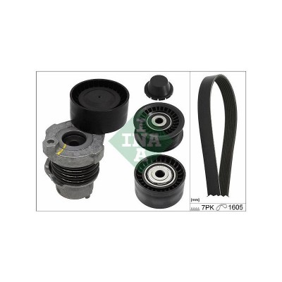 INA-529019410 (7PK1605 ALTERNATOR KAYIS SETI  (NERVURLU) CLIO IV SYMBOL CAPTUR MEGANE III SCENIC III) (MARKA: İna) (OEM:462107407R)