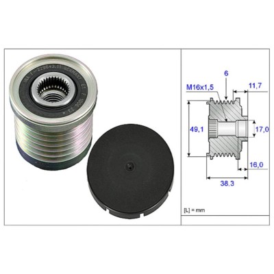 INA-535003010 (ALTERNATOR KASNAGI (RULMANLI) LAGUNA II (01 ) MEGANE II III (08 ) TRAFIC II (06) MASTER II (06 )) (MARKA: İna) (OEM:INA-535003010)