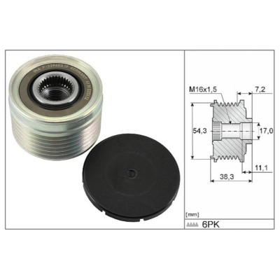 INA-535003910 (ALTERNATOR KASNAGI (RULMANLI) DUCATO SCUDO BOXER EXPERT JUMPER JUMPY XSARA 2.0 2.2 2.3 JTD HDI (6K)) (MARKA: İna) (OEM:INA-535003910)