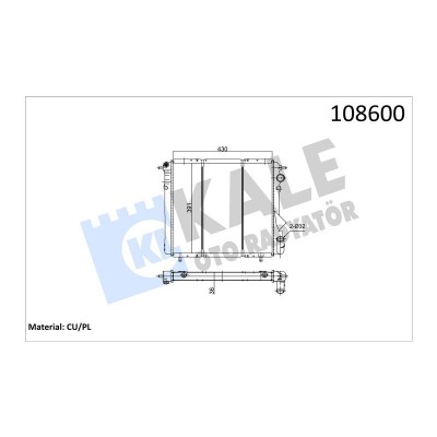 KALE-0509042PA (RADYATOR R19 1.4 GTD R19 1.6 KARBURATORLU 2 SIRA CU+PL) (MARKA: KALE) (OEM:KALE-0509042PA)