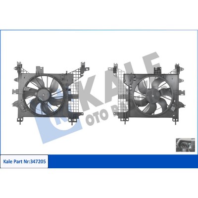 KALE-347205 (FAN MOTORU DAVLUMBAZLI DUSTER 1.5DCI 1.6 16V KLIMALI) (MARKA: KALE) (OEM:214814567R)