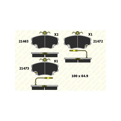 KB-21463 182 34 ANS KD13 (FREN BALATASI ON R9 CLIO FISLI ) (MARKA: KALE BALATA) (OEM:410602192R)