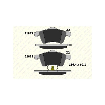 KB-21883 196 05 ANS KD11 (FREN BALATASI ON TRANSPORTER T4 2.5 TDI 90=>) (MARKA: KALE BALATA) (OEM:KB-21883 196 05 ANS KD11)