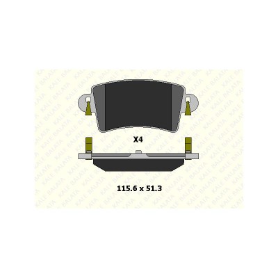 KB-23669 168 14 ANS KD20 (FREN BALATASI ARKA MASTER II MOVANO INTERSTAR) (MARKA: KALE BALATA) (OEM:7701206763)