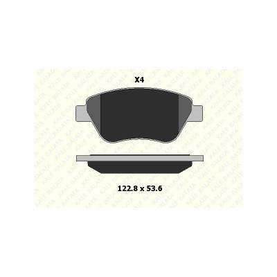 KB-23982 178 34 ANS KD13 (FREN BALATASI ON ALBEA-PALIO-STILO-SIENA DOBLO 1.3 1.9 IDEA CORSA 1.3 07=>FISSIZ ) (MARKA: KALE BALATA) (OEM:KB-23982 178 34 ANS KD13)