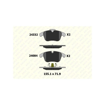 KB-24332 179 05 ANS KD13 (FREN BALATASI ON C5 1.6 1.8 2.0 16V 2.0HDI 02-08 P407 2.0 16V FISSIZ) (MARKA: KALE BALATA) (OEM:KB-24332 179 05 ANS KD13)