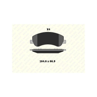 KB-24484 185 04 ANS KD20 (FREN BALATASI ON TRANSIT V347 ARKADAN CEKER / VW AMOROK 2.0 TDI FISSIZ ) (MARKA: KALE BALATA) (OEM:KB-24484 185 04 ANS KD20)