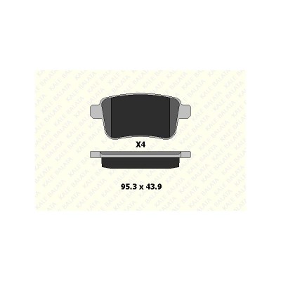 KB-24692 160 24 ANS KD13 (FREN BALATASI ARKA KANGOO 2010> CITAN W415 2012>) (MARKA: KALE BALATA) (OEM:440604876R)