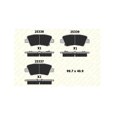 KB-25337 157 05 ANS KD13 (FREN BALATASI ARKA ACCENT BLUE ELANTRA I30 I40 OPTIMA RIO CEED SOULD 11=> I20 SPORTAGE) (MARKA: KALE BALATA) (OEM:KB-25337 157 05 ANS KD13)