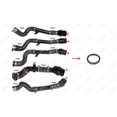 NIFEA-11013 (TURBO BORUSU CONTASI PLASTIK BORU HARIC) (MARKA: NIFEA) (OEM:144600835R)