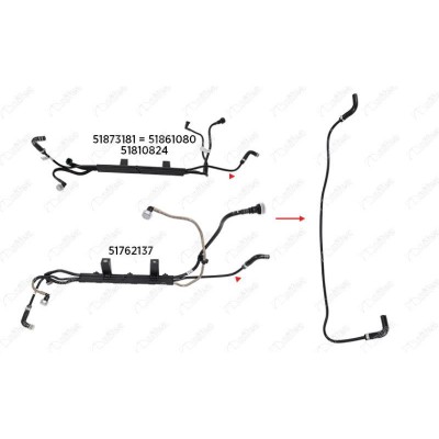 NIFEA-14616 (YAKIT HORTUMU ( MAZOT ) DOBLO 1.3 MJTD ) (MARKA: NIFEA) (OEM:NIFEA-14616)