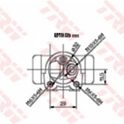 TRW-BWD131 (SILINDIR FREN ARKA SOL R19) (MARKA: TRW) (OEM:7702127644)