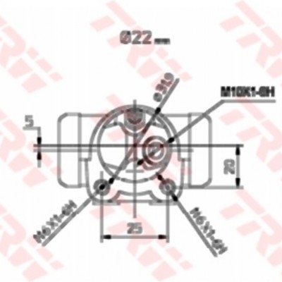 TRW-BWH173 (SILINDIR FREN ARKA SOL R9 R11) (MARKA: TRW) (OEM:7701035475)