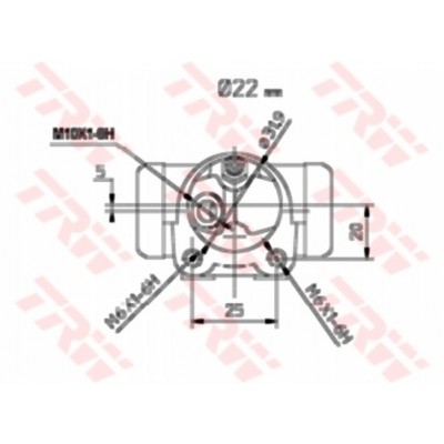 TRW-BWH174 (SILINDIR FREN ARKA SAG R9 R11) (MARKA: TRW) (OEM:TRW-BWH174)