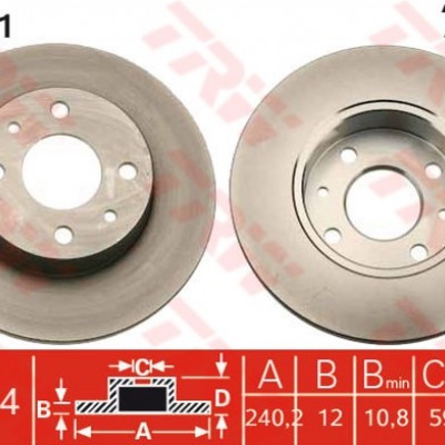 TRW-DF1791 (FREN DISKI DELIKSIZ ON UNO) (MARKA: TRW) (OEM:TRW-DF1791)