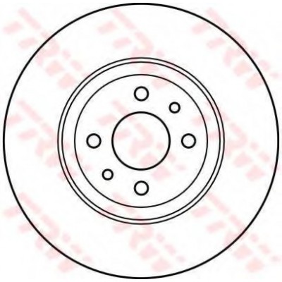 TRW-DF2566 (FREN DISKI ON HAVALI  DOBLO 05>IDEA 04>LINEA 09> FIORINO 09> BRAVO 01>STILO 01> (284x22) 4 BIJON ) (MARKA: TRW) (OEM:TRW-DF2566)