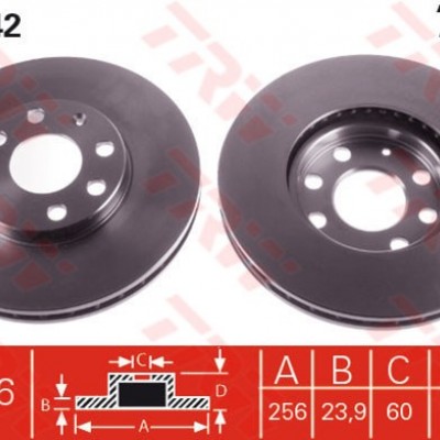TRW-DF4042 (FREN DISKI ON HAVALI ASTRA G 1998 - 2009 ZAFIRA A 1999 - 2005) (MARKA: TRW) (OEM:TRW-DF4042)
