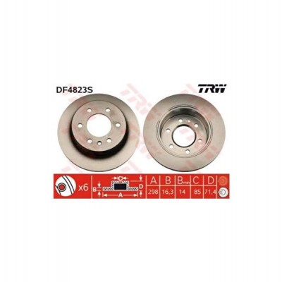 TRW-DF4823S (FREN DISKI ARKA DELIKSIZ SPRINTER 906 06=> 907 18=> CRAFTER 06=>) (MARKA: TRW) (OEM:TRW-DF4823S)