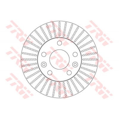 TRW-DF6200 (FREN DISKI ON HAVALI DUSTER I 10>18 DUSTER II 18> RENAULT MEGANE IV 15> ( 269*22.5 ) 5 BIJON ) (MARKA: TRW) (OEM:TRW-DF6200)