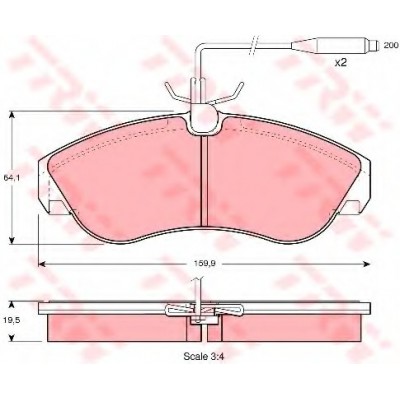 TRW-GDB1106 (FREN BALATASI ON 1800 KG DUCATO ) (MARKA: TRW) (OEM:TRW-GDB1106)