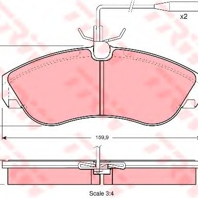 TRW-GDB1106 (FREN BALATASI ON 1800 KG DUCATO ) (MARKA: TRW) (OEM:TRW-GDB1106)