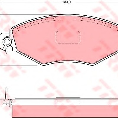 TRW-GDB1361 (FREN BALATASI ON P206 1.4 1.6 98> P306 1.4 1.6 93>) (MARKA: TRW) (OEM:TRW-GDB1361)