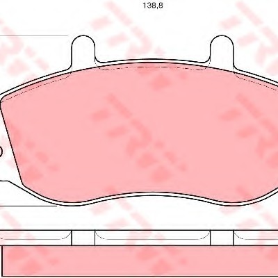 TRW-GDB1380 (FREN BALATASI ON 2.5D 2.8TDI MASTER 1998 >) (MARKA: TRW) (OEM:TRW-GDB1380)