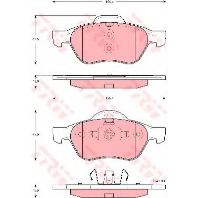 TRW-GDB1540 (FREN BALATASI ON LAGUNA II III 01=> MEGANE II 02=>) (MARKA: TRW) (OEM:410607690R)
