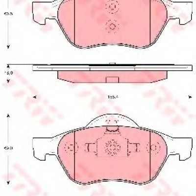 TRW-GDB1540 (FREN BALATASI ON LAGUNA II III 01=> MEGANE II 02=>) (MARKA: TRW) (OEM:410607690R)