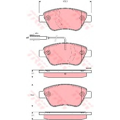 TRW-GDB1654 (FREN BALATASI ON FISLI ALBEA 1.3 JTD PALIO DOBLO LINEA) (MARKA: TRW) (OEM:TRW-GDB1654)