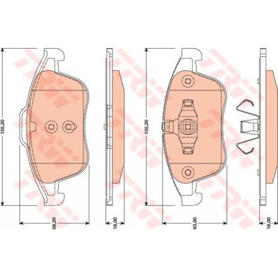TRW-GDB1790 (FREN BALATASI ON MEGANE III SCENIC III 2009 >CLIO IV 1.6 R.S. 200 12=>) (MARKA: TRW) (OEM:TRW-GDB1790)