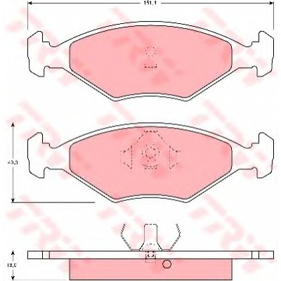 TRW-GDB958 (FREN BALATASI ON 1.4 PALIO SIENA ) (MARKA: TRW) (OEM:TRW-GDB958)