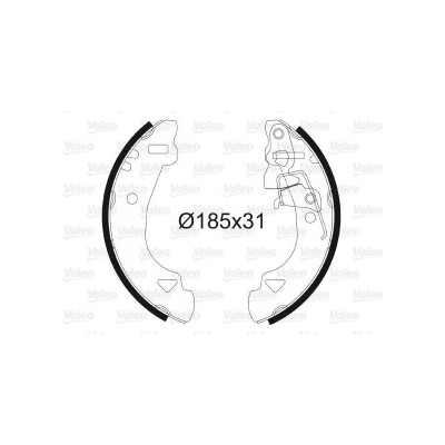 VAL-562583 (PABUCLU BALATA ARKA UNO 70 PANDA (95-04)) (MARKA: VALEO) (OEM:VAL-562583)