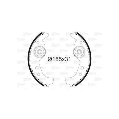 VAL-562761 (PABUCLU BALATA ARKA UNO 60 91-04) (MARKA: VALEO) (OEM:VAL-562761)